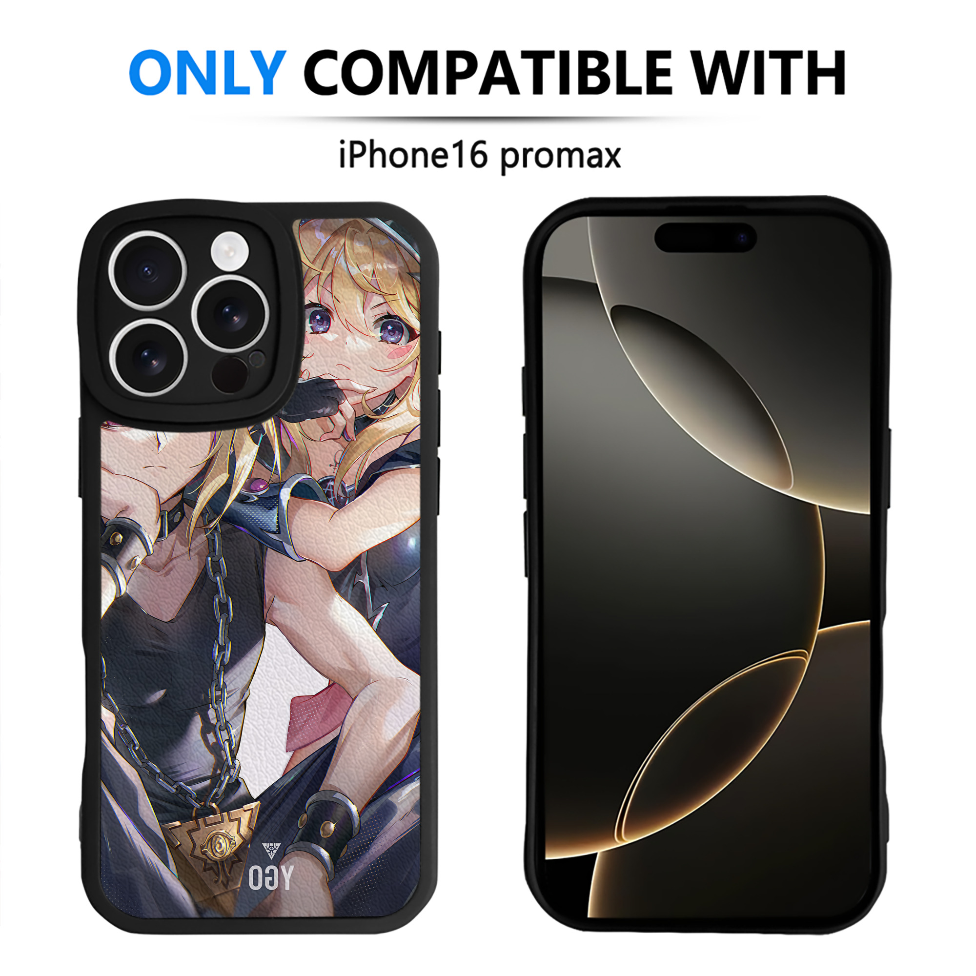 （画像用） 遊☆戯☆王 Yu-Gi-Oh! 【iPhone 16シリーズ対応】シリコンスマホケース（レザー調） 材質：シリコン